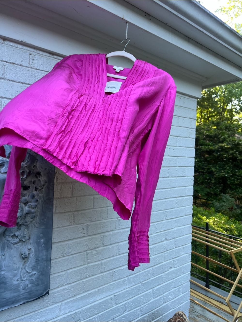 J. Jill 100% Silk pink Blouse - Picture 14 of 14